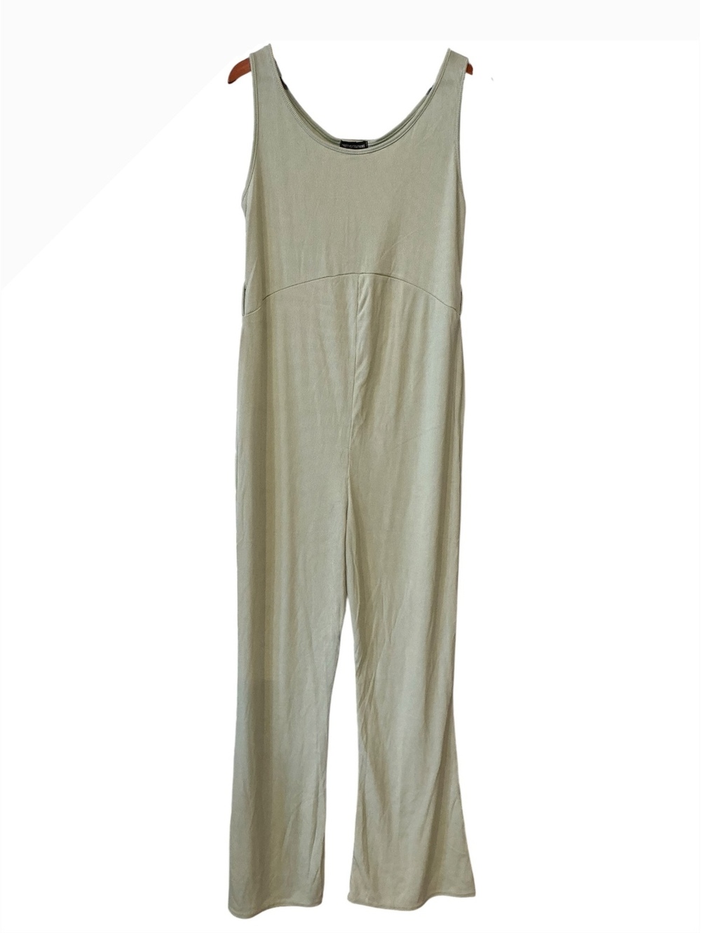 PrettyLittleThing Light Green Ribbed Sleeveless Jumpsuit